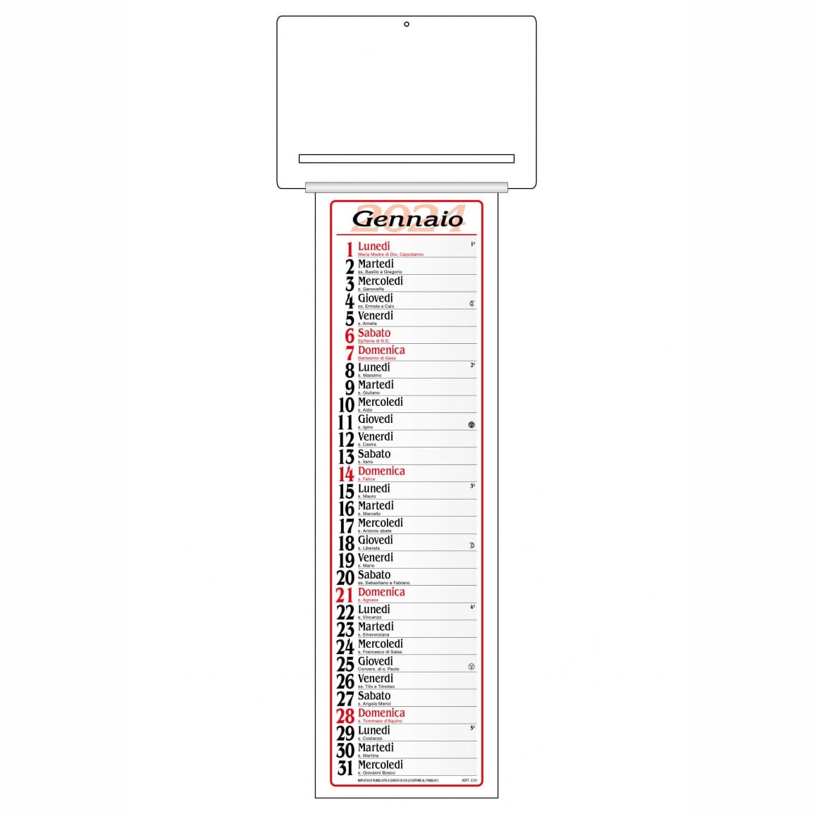 Calendari olandesi personalizzati