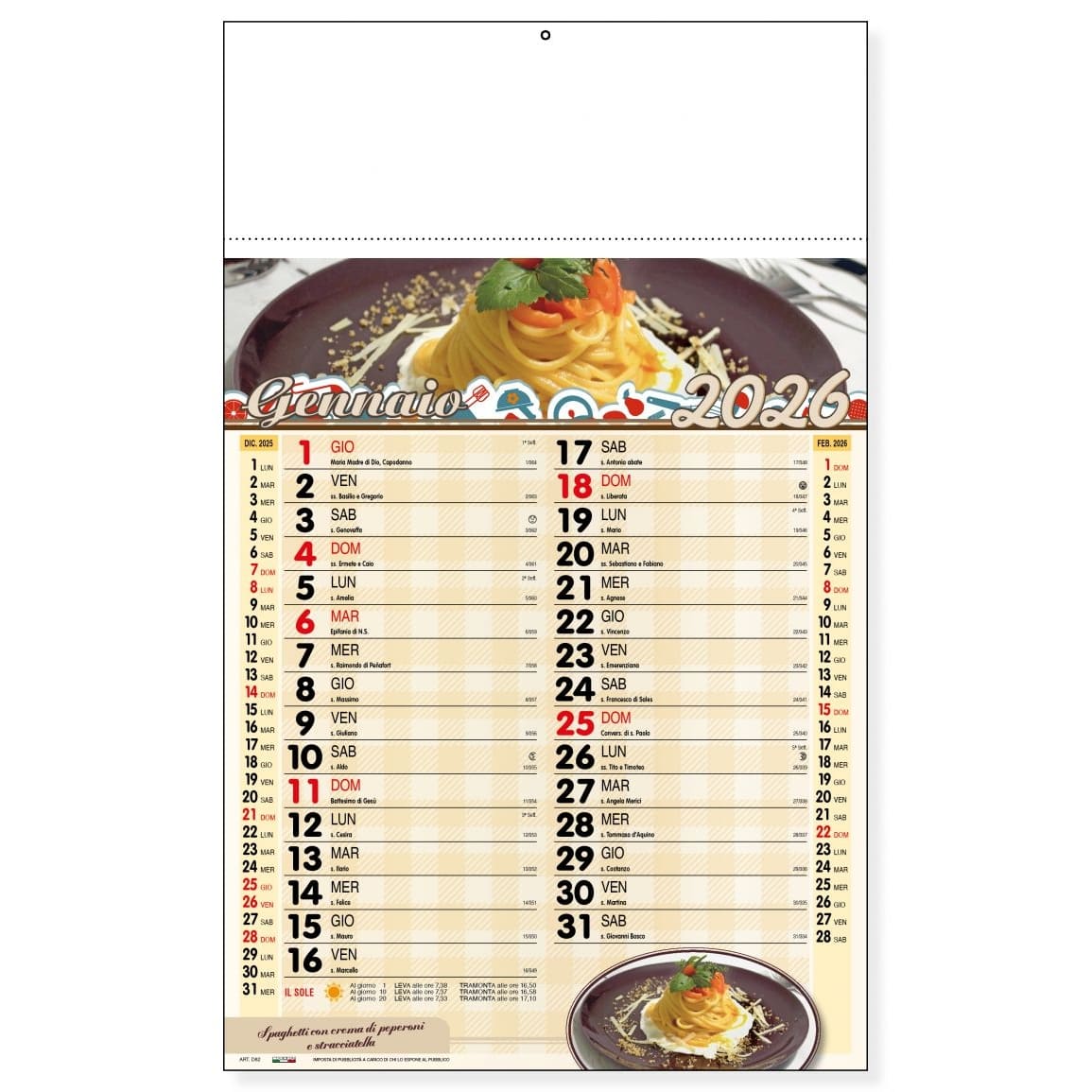 Calendari personalizzati