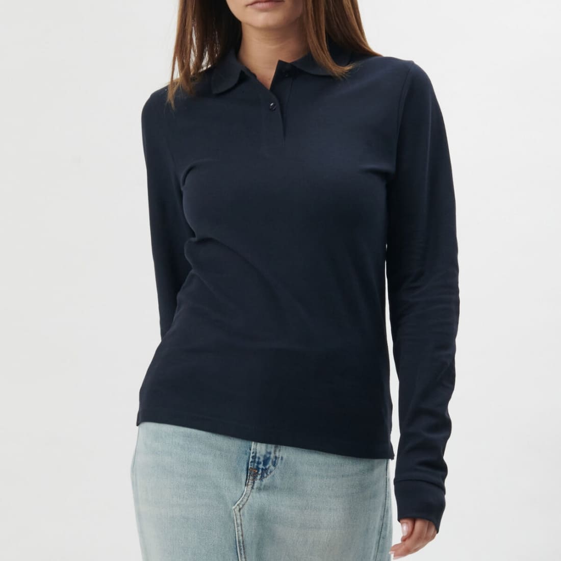 POLO-EVOLUTION-WOMEN-MANICHE-LUNGHE-COLORATA