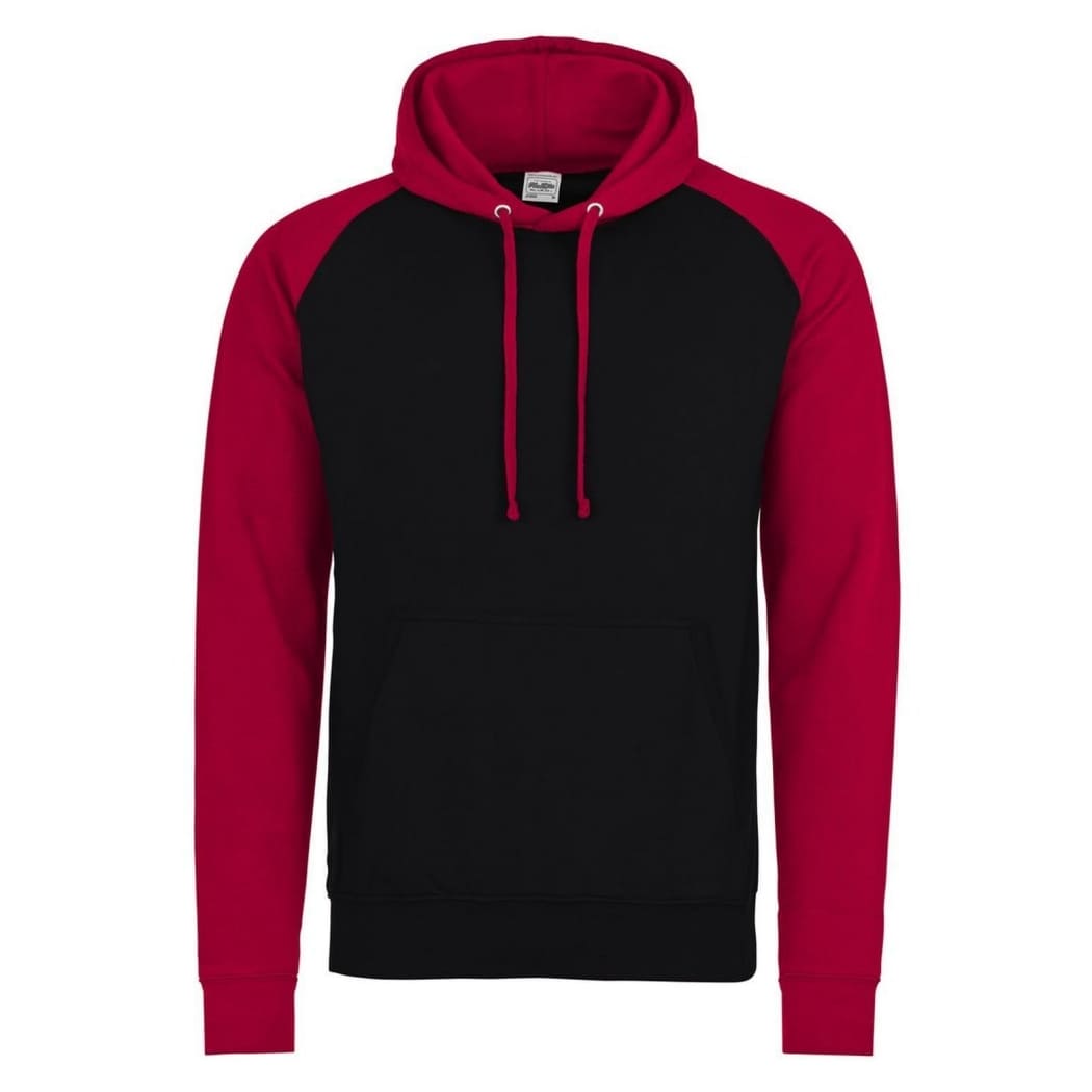 BASEBALL-HOODIE-Nero/Rosso