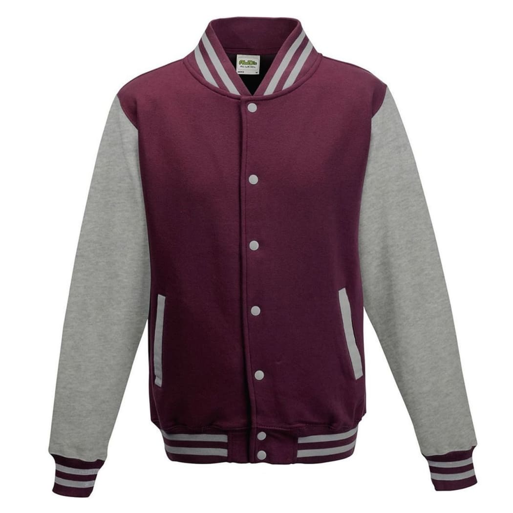 VARSITY-JACKET-Bordeaux/Grigio