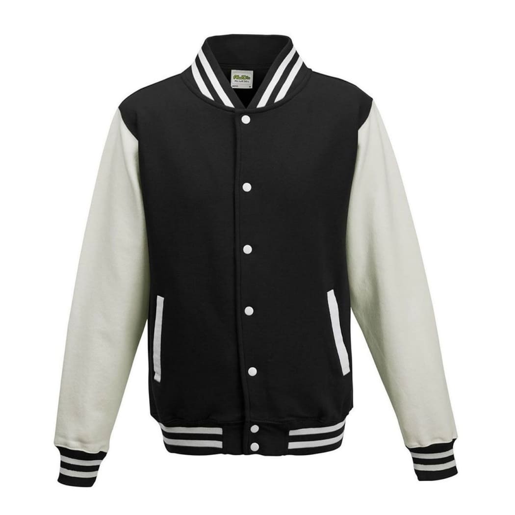 VARSITY-JACKET-Nero/Bianco