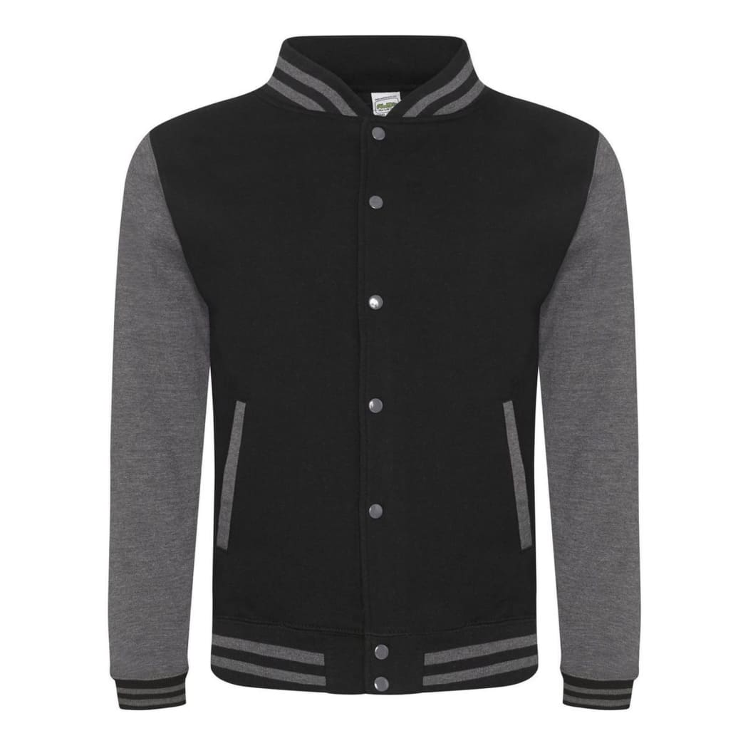 VARSITY-JACKET-Nero/Carbone