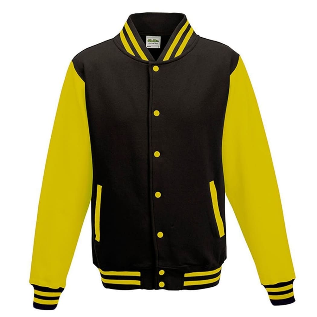 VARSITY-JACKET-Nero/Giallo