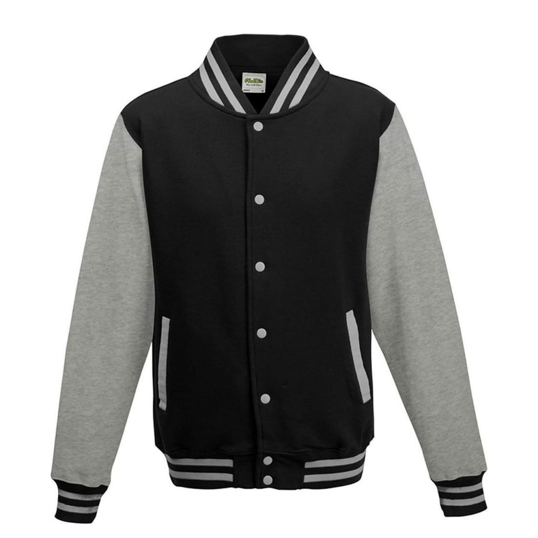 VARSITY-JACKET-Nero/Grigio