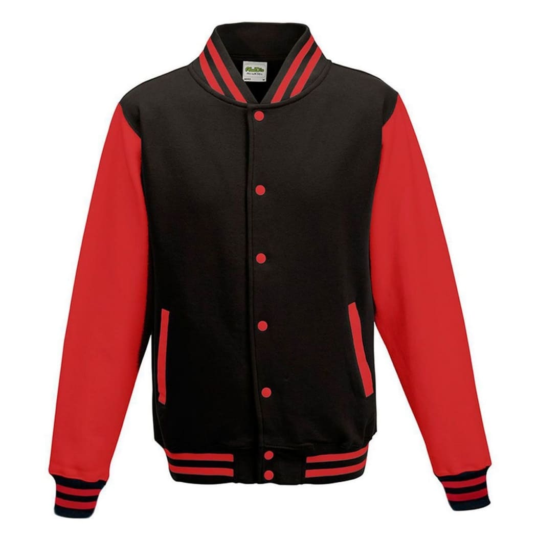 VARSITY-JACKET-Nero/Rosso