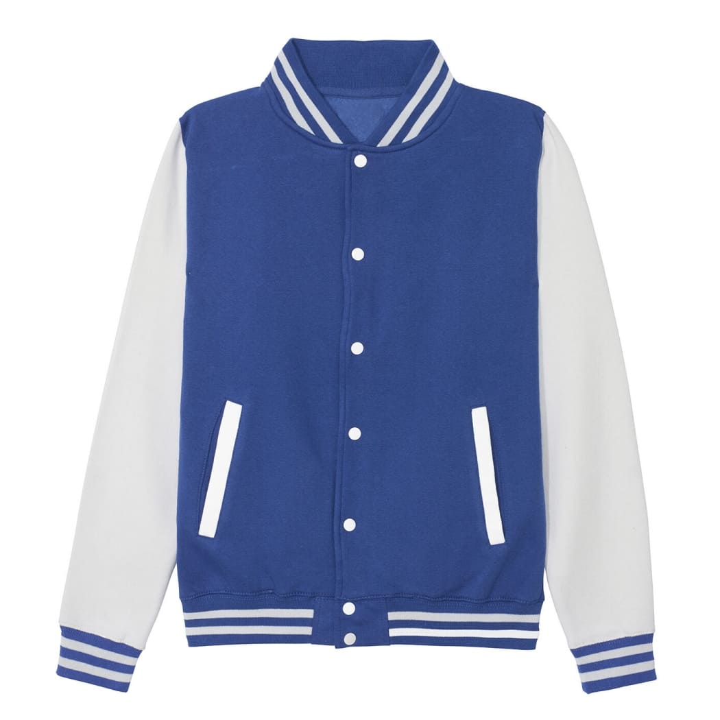 VARSITY-JACKET-Blu royal/Bianco