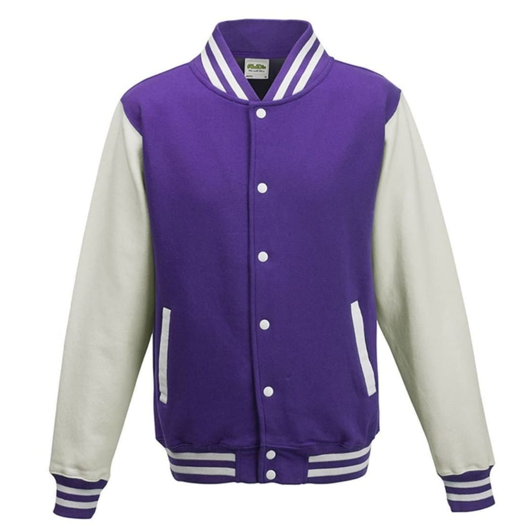 VARSITY-JACKET-Viola/Bianco