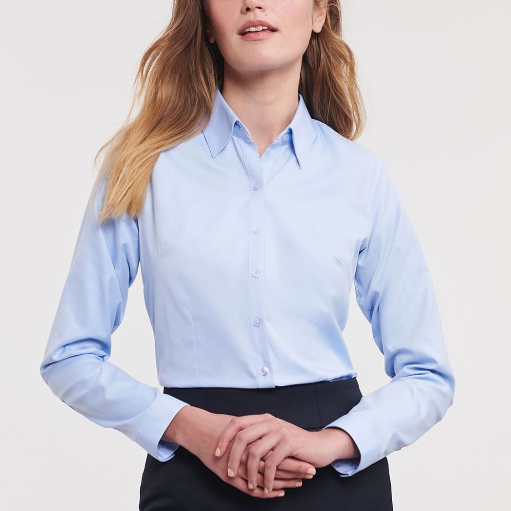 CAMICIA-LADIES-TAILORED-HERRINGBONE-M/L