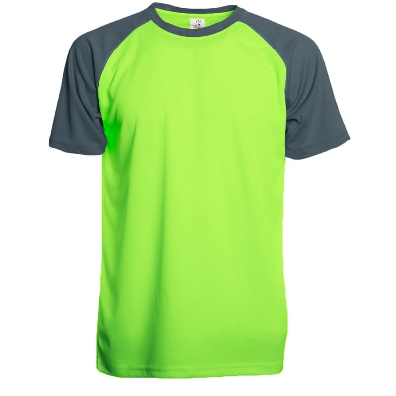 T-SHIRT-ULTRA-TRAIL-Verde fluo/Antracite