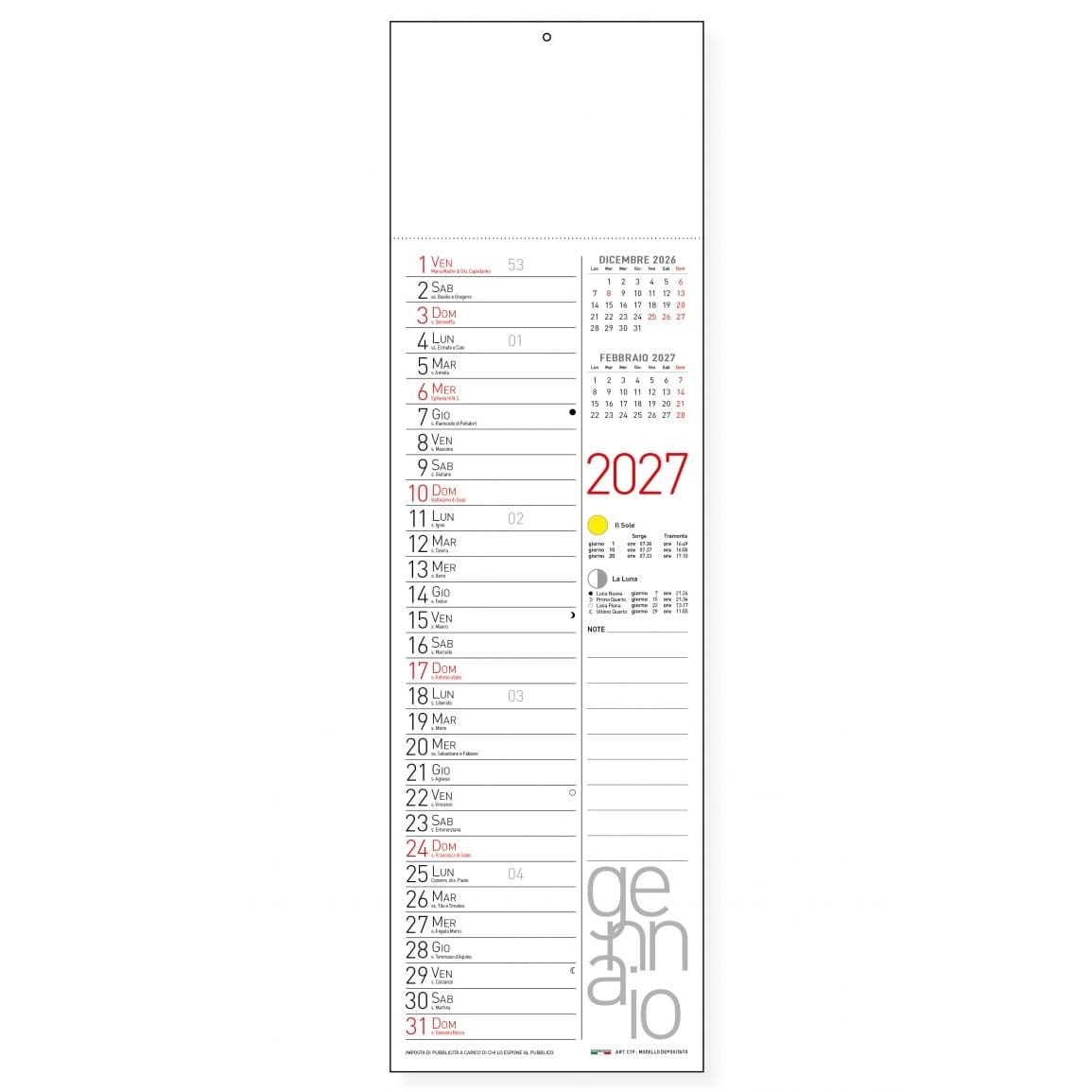 CALENDARIO-OLANDESE-14x47-NEW-STYLE-SLIM