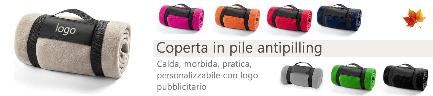 Coperta in pile personalizzata