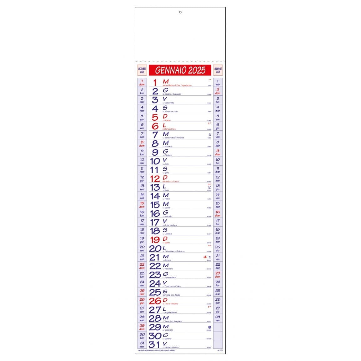 CALENDARIO-SILHOUETTE-18x68